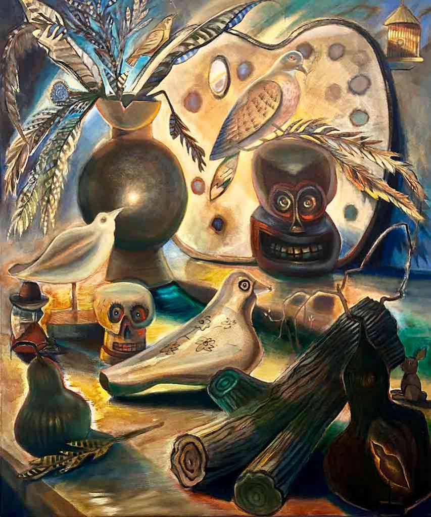 Large Still Life with Dove