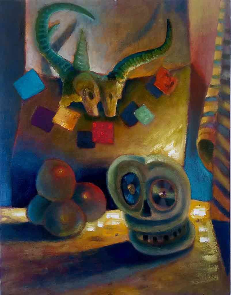 Still Life with Prayer Flags