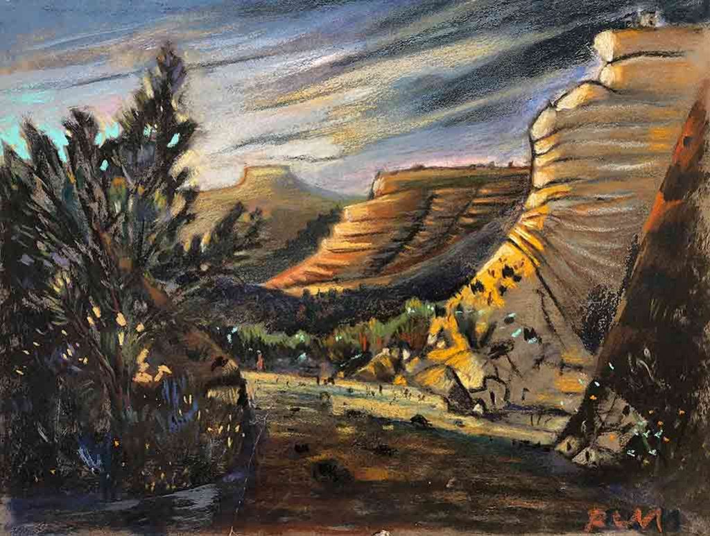 Pastel with Pedernal